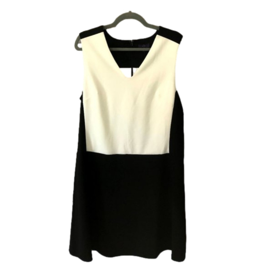 NYDJ Women's Black & White Shift Dress Size 14 NWT